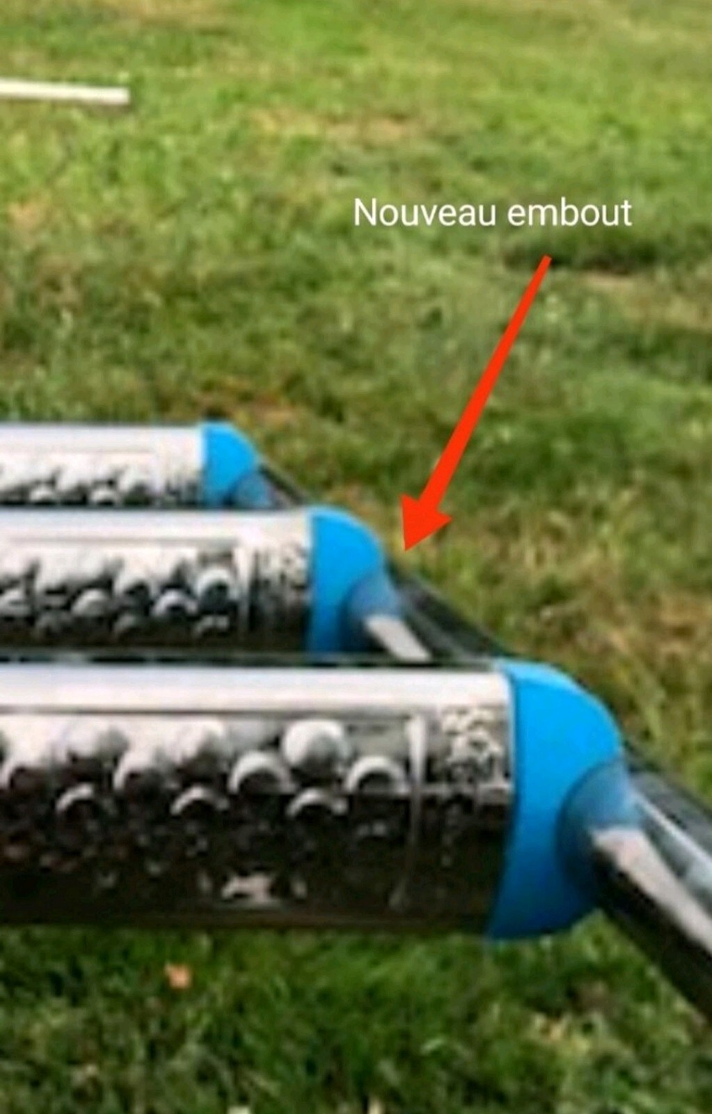 Embouts latéraux de marche échelle Ubbink lot de 6 pièces pour rénover l'accès piscine