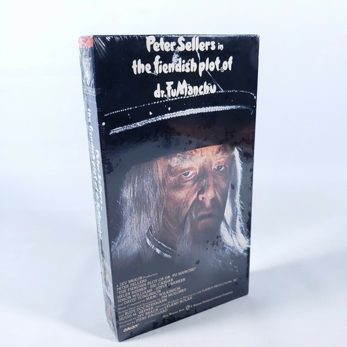 New Sealed The Fiendish Plot of Dr. Fu Manchu VHS Warner Home Video Watermark - Picture 1 of 8