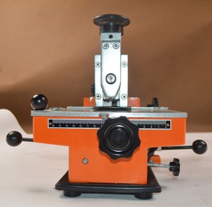 letter machine metal stamping embosser 4mm printing semi automatic sheet
