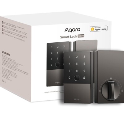 Aqara Smart Lock U100, Fingerprint Keyless Entry Door Lock with Apple Home Key