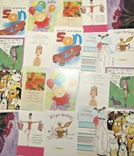 Pack/LOT of 20 Brand New Various Birthday Cards w/ Envelopes - Incredible value
