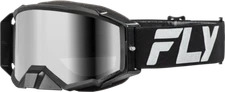 FLY Racing 37-51905 ZONE ELITE GOGGLE BLACK/SILVER W/ SILVER MIRROR/SMOKE LENS