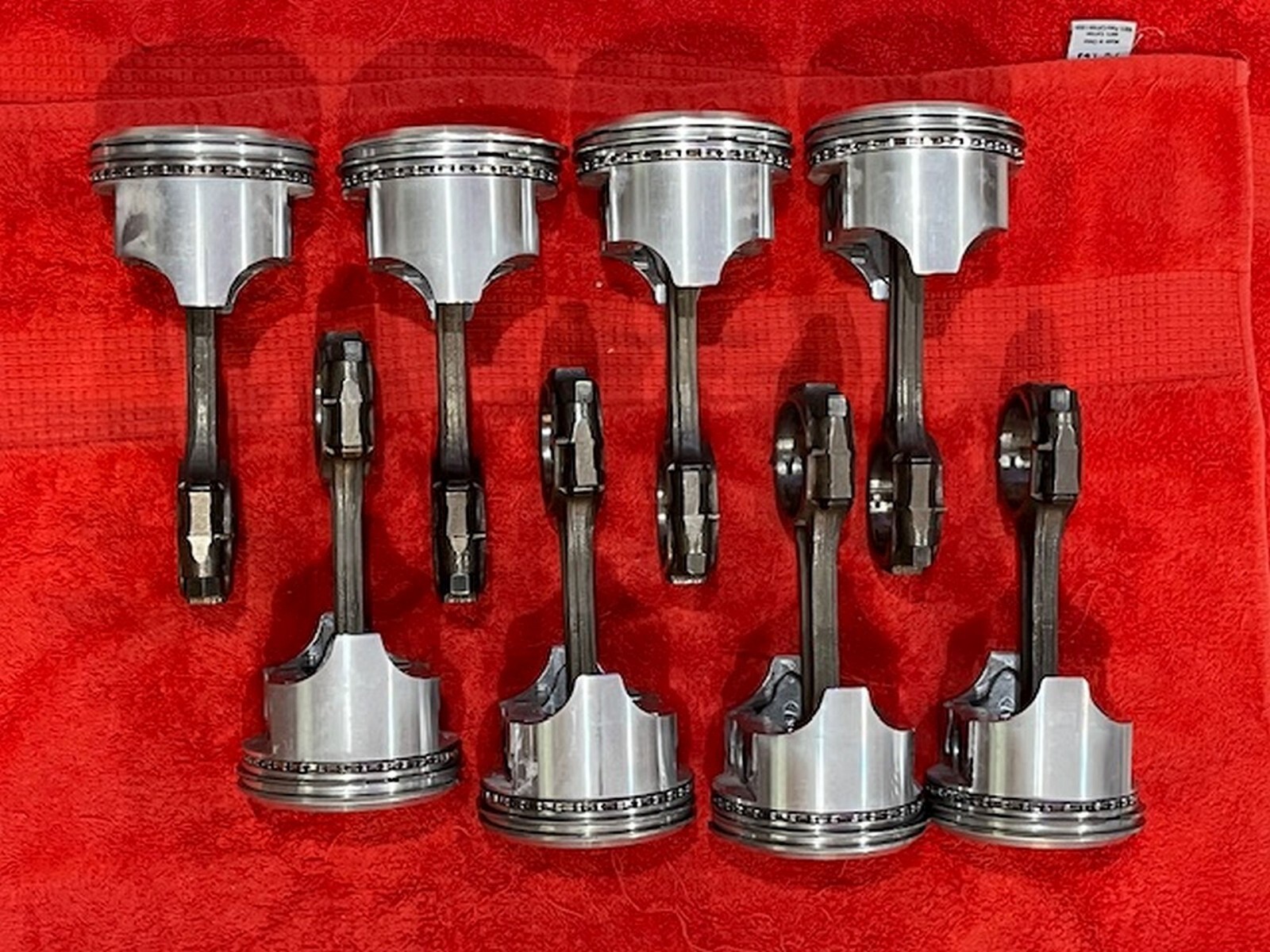 SBC 350 Chevy +.040" Dished Pistons & Rods eBay