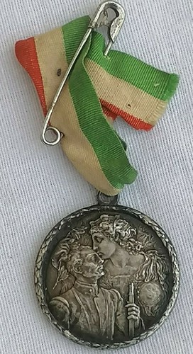 MEDAGLIA CANNERO RICONOSCENTE 1915 1918 VERBANO PIEMONTE MEDAL WW1 - Foto 5 di 8