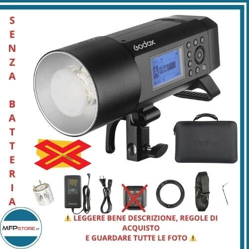 Godox AD400Pro Flash Portable 400W Extérieur TTL HSS 1/8000s - SANS BATTERIE