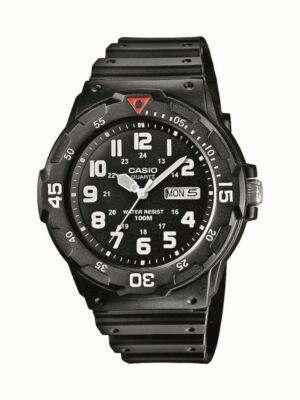 Casio Collection Armbanduhr > Resin schwarz Analog > MRW-200H-1BVEG