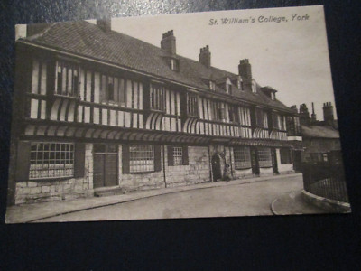 Postkarte York, St William's College (unbesendet VAaentine's)