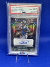 21 Chronicles Julio Rodriguez Obsidian Prol. Etch     #/99🔥PSA 10 Auto 10! POP1
