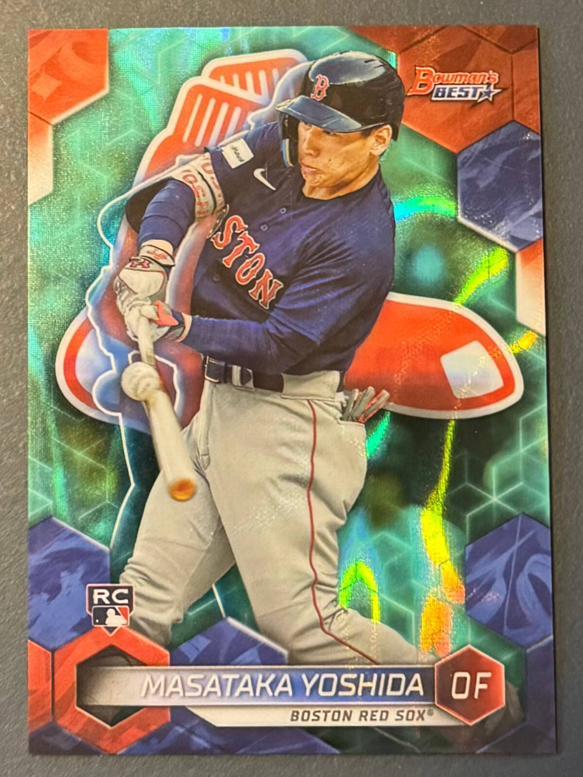 2023 Bowman's Best #40 Masataka Yoshida Aqua Lava Refractor /199 Red Sox RC