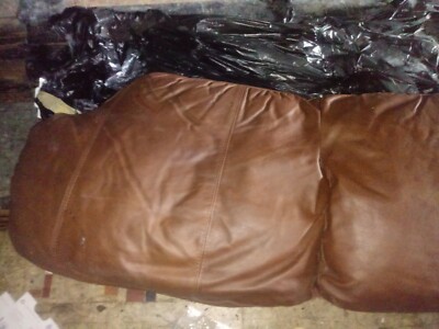 Leather Couch back cushion replacement Cabo Chestnut Tufted High quality leather