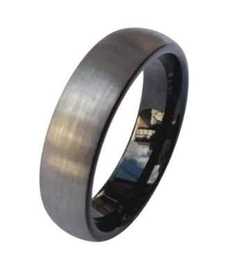 WOLFRAM/TUNGSTEN CARBIDE RING KRATZFEST GEBÜRSTET POLIERT 6MM BREIT 16MM - 23MM - Bild 1 von 4