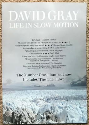 DAVID GRAY - LIFE IN SLOW MOTION 2007 Full page UK magazine ad