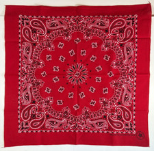 Vintage Hav-A-Hank Red Paisley Bandana RN 15187 100 Cotton Made In USA