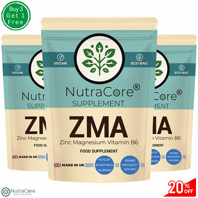 ZMA (Zink + Magnesium + Vitamin B6) Kapseln - 100% natürlich & vegan - Muskelaufbau & Schlafmittel