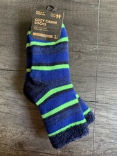 Field  Stream Cozy Cabin Socks 1 Pair Youth OSFM Blue