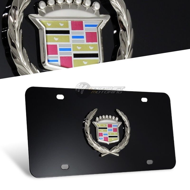 3D Cadillac ESCALADE License Plate Frame Stainless Steel 2PCS Front