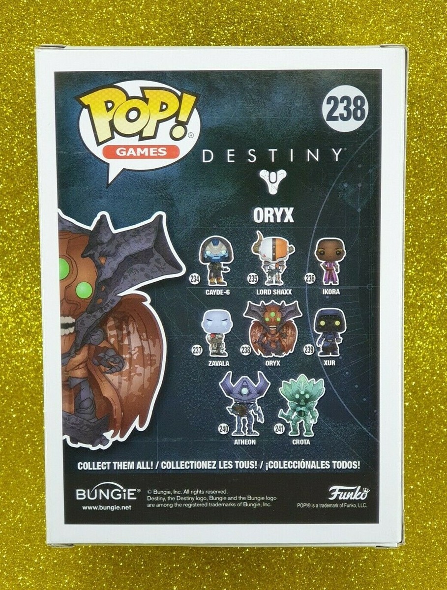 FUNKO POP GAMES DESTINY #238 ORYX VAULTED VINYL FIGURE~FAST POST
