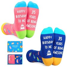 35th Birthday Gifts for Women Men - Socks for 35 Year Olds 35 Birthday Gifts ...