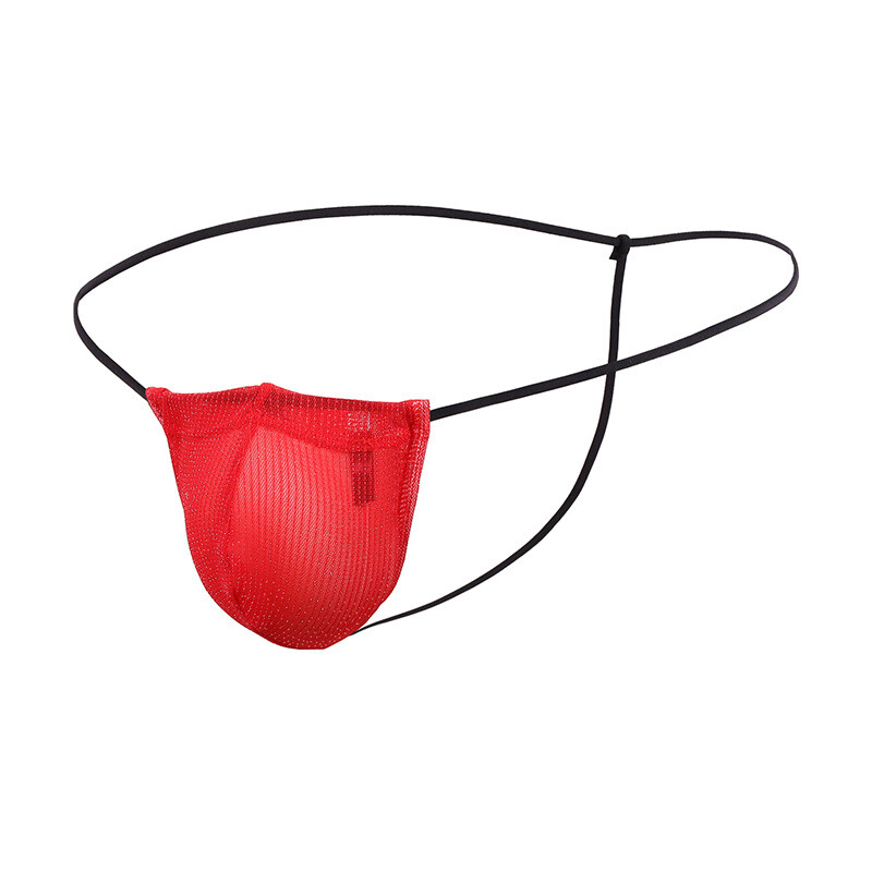 Sexy Men Mesh Breathable Thong Underpant Soft Brief G-String Briefs Underwear