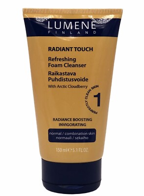 Lumene Radiant Touch Refreshing Foam Cleanser 5.1 oz for Normal/Combo Skin RARE