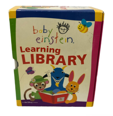 Set of 12 Baby Einstein Learning Library Book Box Set Art Shapes Colors