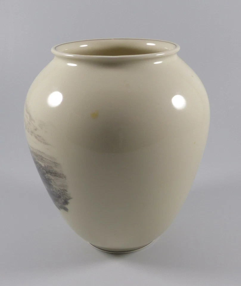 Fürstenberg Vase mit Ansicht von Alt Hannover um 1920 - Bild 2 von 4