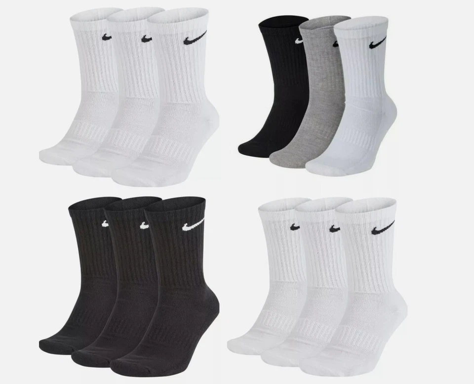 Nike Everyday Unisex Dri-FIT 3 pares de calcetines acolchados de algodón Foto 2 de 4