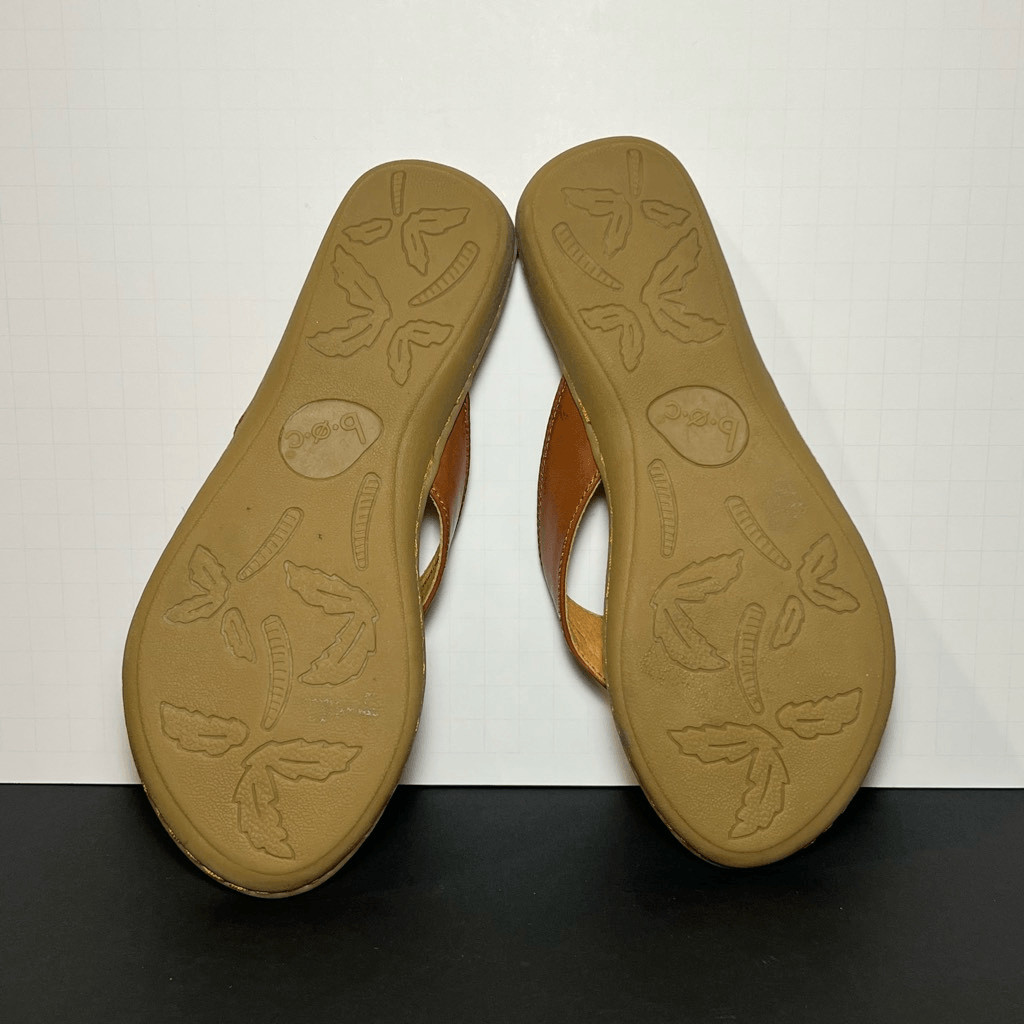 Womens BOC Born Concept Zita Tan Leather Flip Flop Sa… Gem