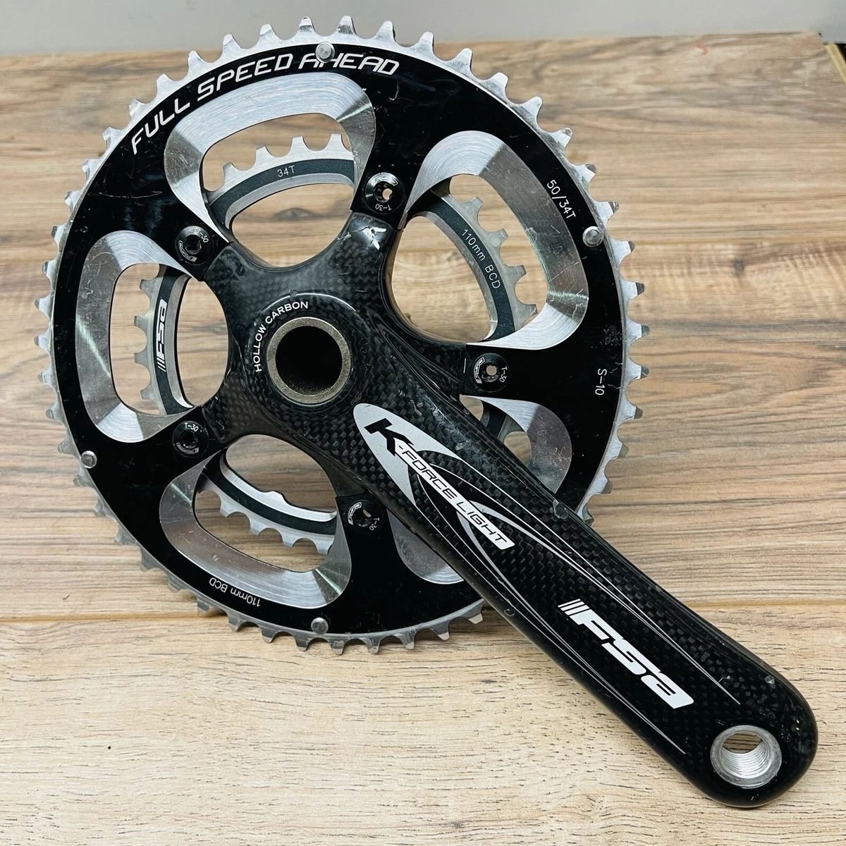 FSA K-Force Light クランクセット 50/34T　170ｍｍ NEW FSA K-Force Light BB Right 50-34T Compact Carbon Crank 10