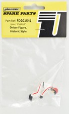 Pioneer 1/32 Slot Car Red Helmet White Suit Driver Figure FD201541