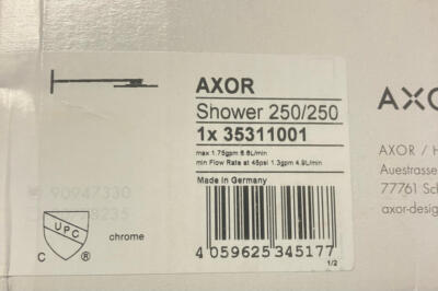 AXOR ShowerSolutions 10-inch Modern Showerhead w/ QuickClean in Chrome(35311001)