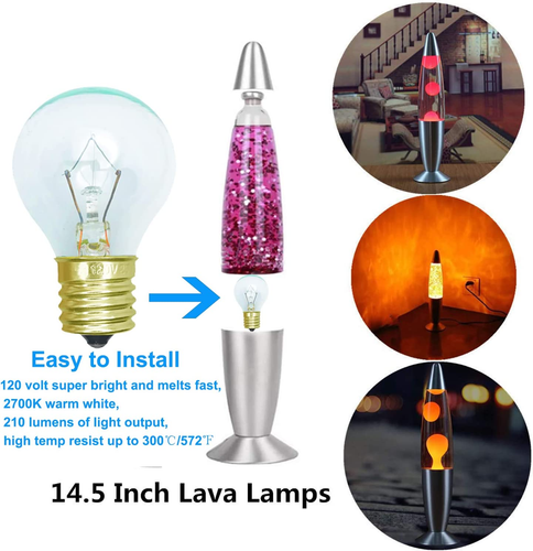 Lava Lamp Bulbs,25 Watt Original Replacement Bulbs for 6 Pack - Picture 6 of 9