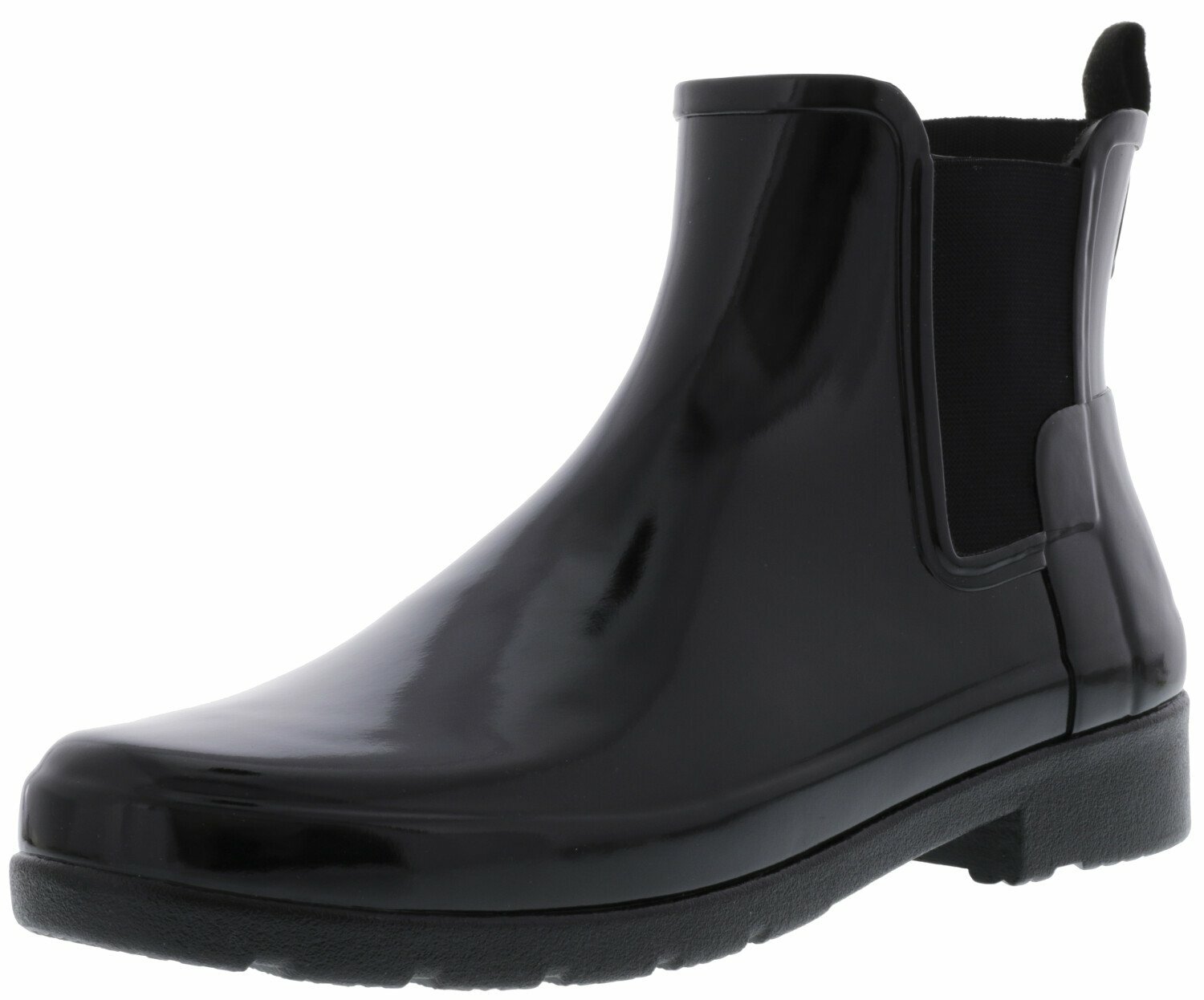 black hunter chelsea boots