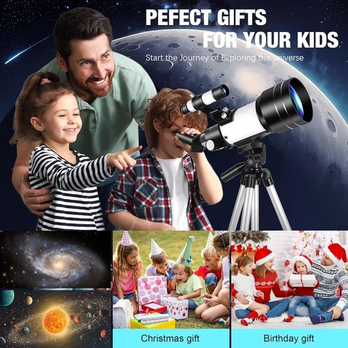 70mm Aperture Telescope with Phone Adapter - Perfect for Stargazing Adventures - Picture 9 of 9