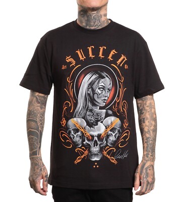 SULLEN CLOTHING COBY CLOWN TÄTOWIERT MÄDCHEN KUNST STANDARD T-SHIRT
