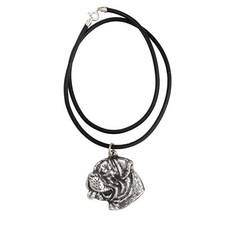 Boxer, German Boxer - Necklace with dog, silver-plated pendant for dog fan, uniq