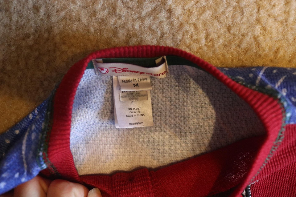 Рождественский пижамный топ Henley The House Of Mickey Mouse из магазина Disney размер M - Изображение 3 из 4