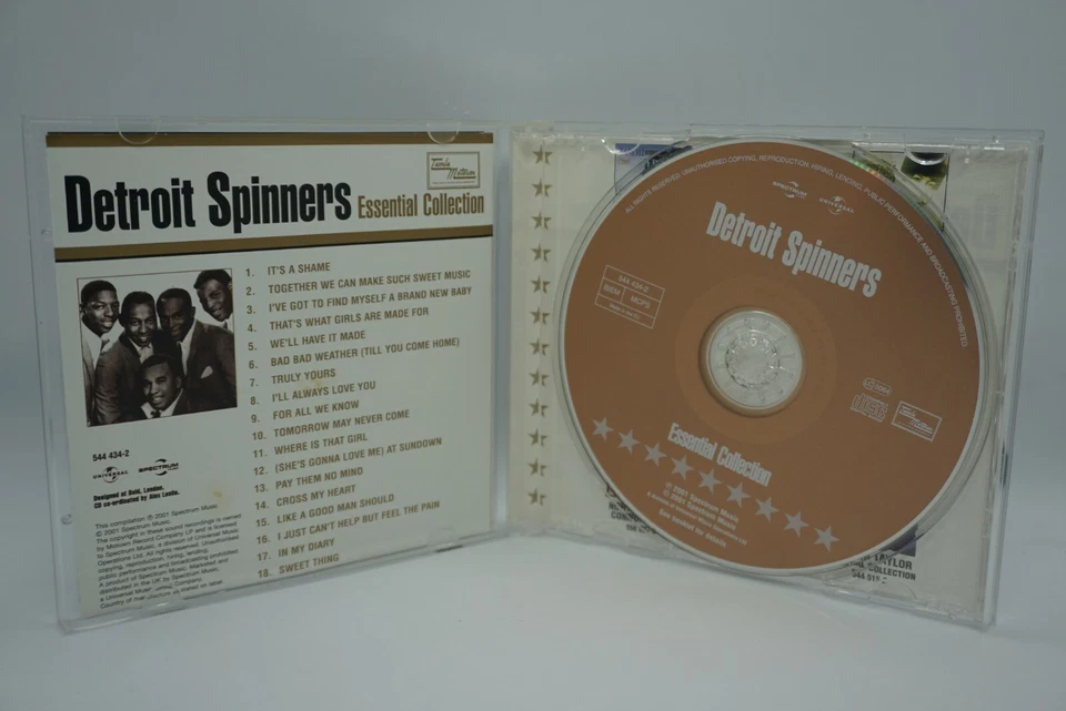 Detroit Spinners : Essential Collection  CD Album - MOTOWN -HTF - Image 3 of 3