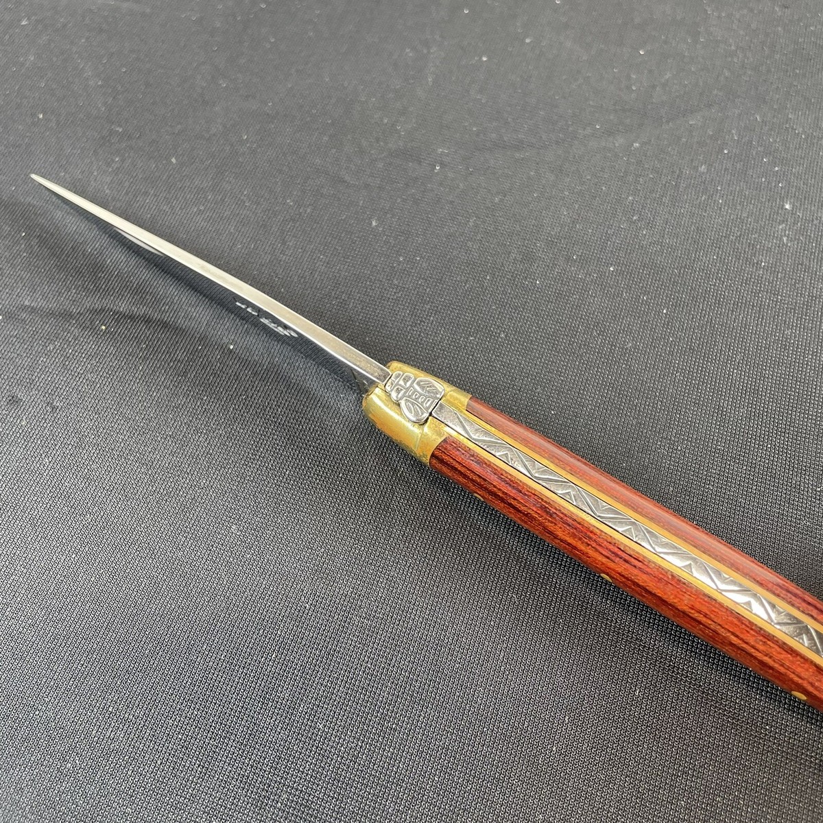 Laguiole Origine Garantie Bee- Folding Pocket Knife France - Dark