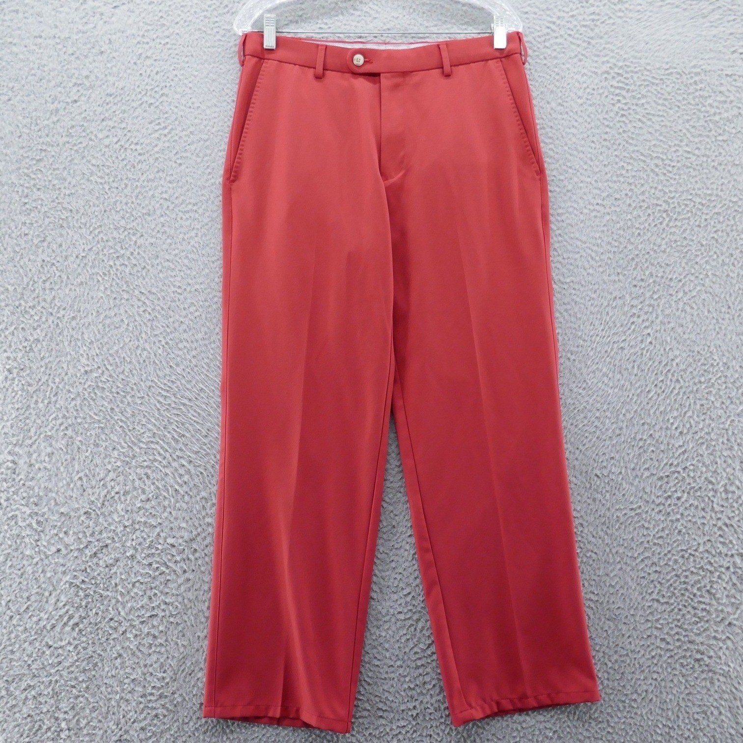 Peter Millar Crown Sport Mens Red Performance Golf Pants 32 Lightweight