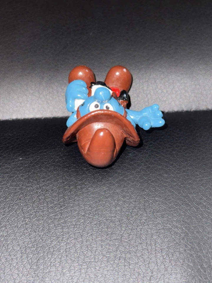 Figura PVC Pitufo Vaquero 1981 Vintage 20122 Schleich Peyo Coleccionable Foto 2 de 4