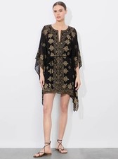 ALICE + OLIVIA - MARVA EMBELLISHED MINI KAFTAN - XS