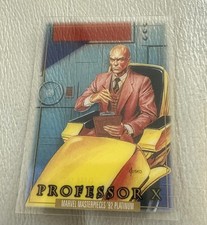 2024 Skybox Marvel Masterpieces ‘92 Platinum Professor X Clear Cut #66