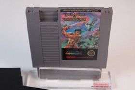 Wizards & Warriors (Nintendo NES) autentico, gioco e custodia, testato/funzionante