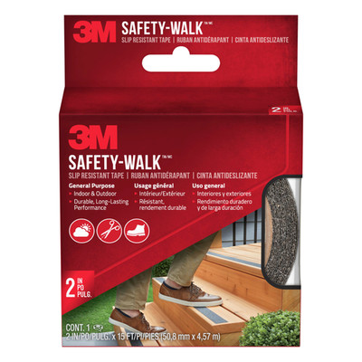 3M Safety-Walk Slip-Resistant Tape: 2 in. x 15 ft. (Black)