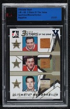 2005 ITG Ultimate Memorabilia 6th Edition 1/1 Bernie Geoffrion Dickie Moore 4f5