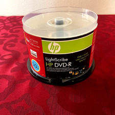 HP MEMOREX LightScribe LOT: 24 DVD-R HP , 13 CD-R Memorex  16X 4.7GB DVD-R