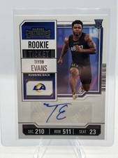 2023 Panini Contenders - Rookie Ticket Tiyon Evans #261 (AU, RC)