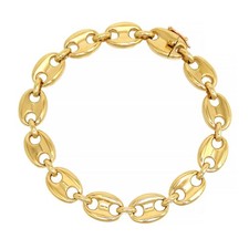 Van Cleef Arpels Vintage Chain Bracelet 17.5 18Kt K18YGK18PG unisex
