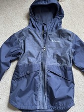 Columbia Unisex Kids Hooded Softshell Colorblock Jacket Blue Gray Full Zip